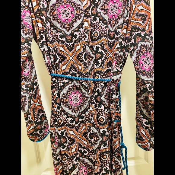 Free People Boho Hippie Robe Don’t You Wait kimono duster jacket open cardigan - Picture 7 of 14